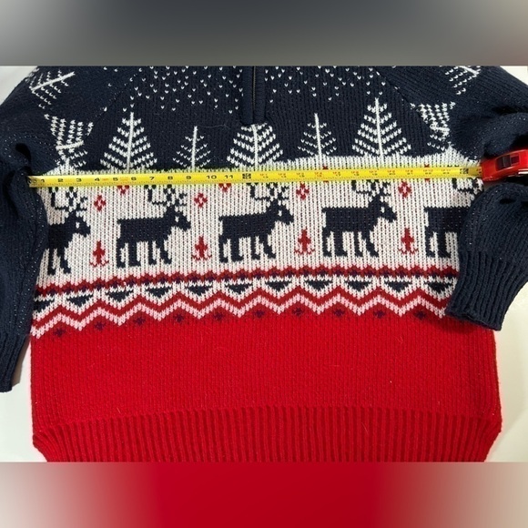 Simply Southern quarter zip deer winter sweater oversized sz L womens skiing - Picture 9 of 12